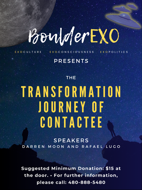 A poster for the transformation journey of contactee